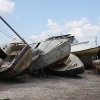 Vessels removed from the Dog River in Alabama (Photo: NOAA).