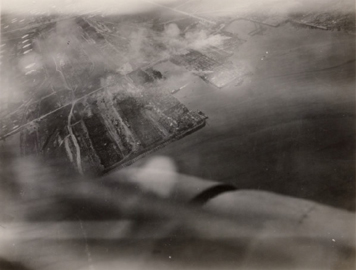 Aerial photo of Texas City Port taken April 20, 1947.